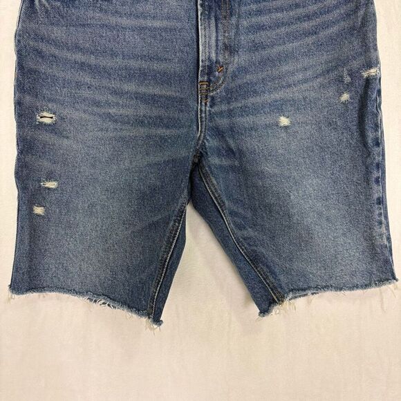 Abercrombie & Fitch Women's High Rise 8" Inseam Bermuda Jean Shorts Size 6 - Picture 3 of 11